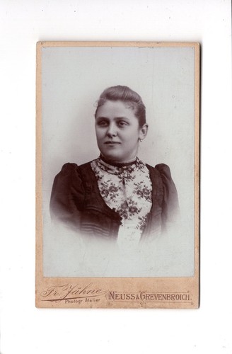 Cdv foto damenportrait neuss - foto,