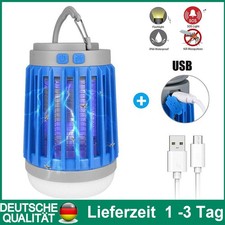 LED UV Solar Insektenvernichter USB Moskito Lampe Elektrisch Insektenfalle 3IN1