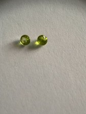Peridot Faccetiert 1,32ct Paar Ca. 5,3mm Durchmesser 