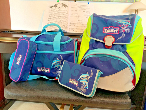 Scout schulranzen set delfine - scout,