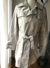 TIMBERLAND Zweireihiger Damen Trenchcoat Mantel Wettermantel creme Gr. L  42 top