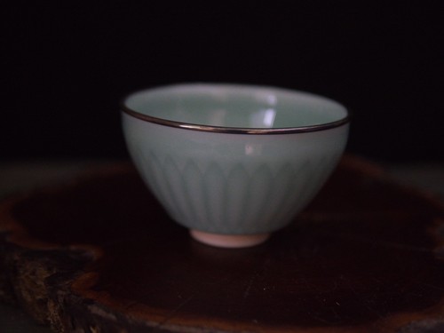 Kasuke yokoishi seladon chawan - seladon,