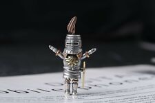 B36 Anhänger Figur Ritter in Rüstung Mittelalter 925 Sterlingsilber