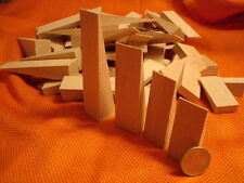 75 Holzkeile Sortiment 4 Größen 50 -100 x 24 mm Möbelkeile Montagekeile Buche ! 