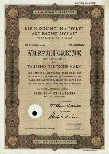 Klein schanzlin becker - klein,