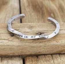 4x4mm Armspange Armreif ZINK Legierung Silber Herren Unisex HIP HOP GRIECHISCH