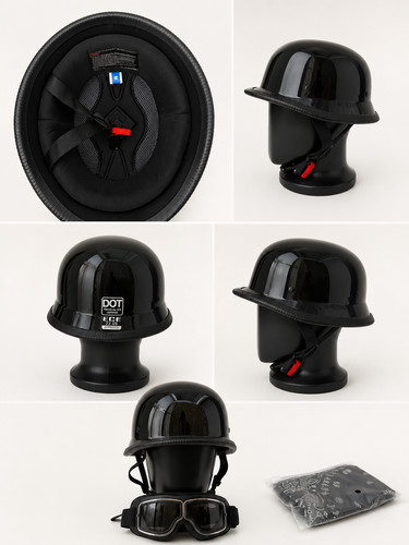Retro deutsche halbhelm - retro,