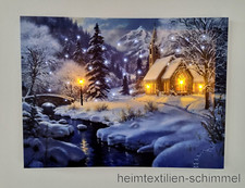 LED Bild Wandbild Wandekoration Leuchtbild Leinwandbild Beleuchtung Deko 40x30cm