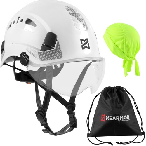 Bauhelm mit visier - bauhelm,