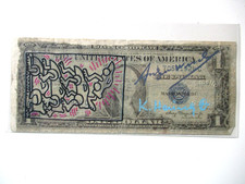 1$ VON ANDY WARHOL UND KEITH HARING ORIGINAL + 2x SIGNIERT, USPS-ST 1987