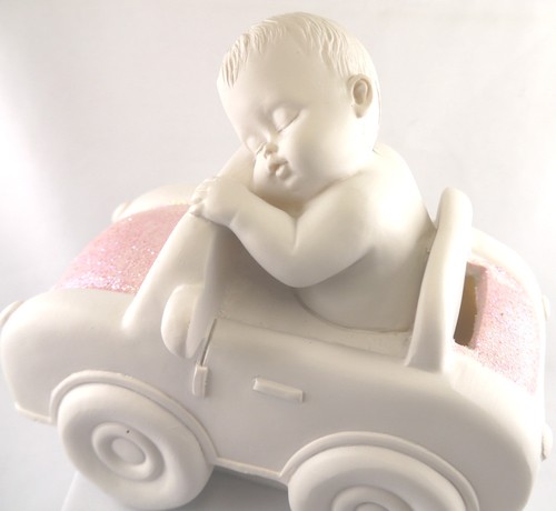 Baby spardose rosa sparauto - spardose,