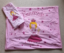Kinder Bettwäsche Set Mädchen Prinzessin pink rosa 100% Baumwolle 140 x 90