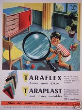 TARAFLEX WERBUNG UNTER MEINEM FUSS TARAPLAST AUF MEINEN MÖBELN