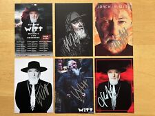 #490# Joachim Witt AK Musik 5 Autogrammkarten original handsigniert + Tourplan
