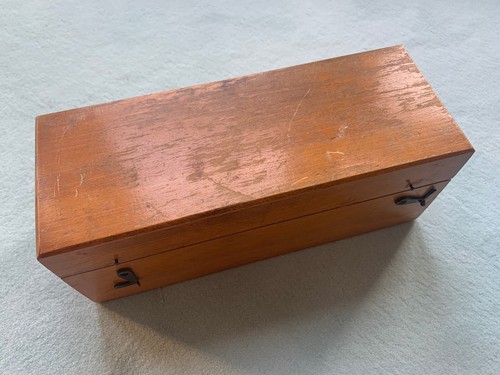 Apotheker gewichte holzkiste - -,