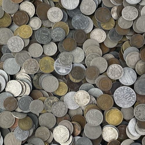 Münzen sammlung mit silber - münzen,