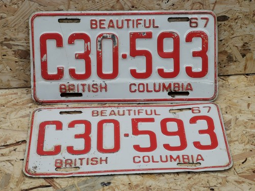 Altes nummernschild - 2x,