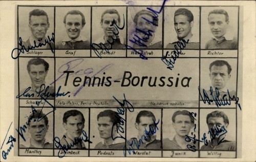 Fußballspieler tennis - ak,