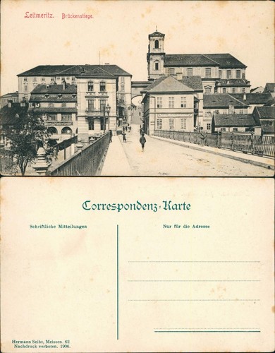 Postcard leitmeritz - postcard,