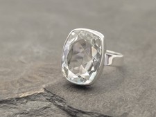 Bergkristall Ring 925 Silber