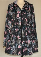 superleichter Regen Mantel L/XL COLLOSEUM  schwarz-bunt