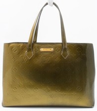 LOUIS VUITTON WILSHIRE MM VERNIS HANDTASCHE SCHULTERTASCHE SHOULDER BAG GOLD