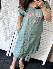 Lässiges Leinenkleid