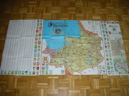 Ostpreußen landkarte mit - ostpreußen,