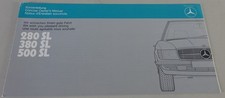Kurzanleitung Mercedes Benz SL