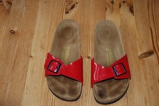 Birkenstock  Sandalen Damen Original Leder Madrid rot   Gr 39        (21425)