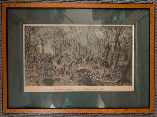 Jagdszene 1887 kaiserliche - jagdszene,, 1887,