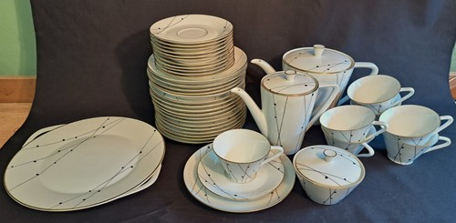 Kaffeeservice goldrand - m.,