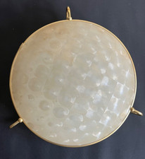 ERCO Plafoniere Deckenlampe Ufo No 83 Bakelitfassung Kunststoff Messing D. 45 cm