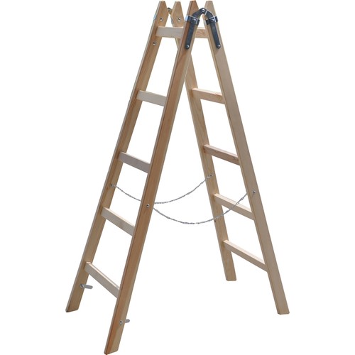 Profi holzleiter 5 - 5, sprossen