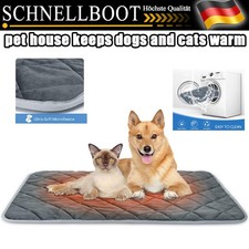 Selbstwärmende Thermal Decke für Haustier Hunde Katzen Rutschfest Heizmatte DE_