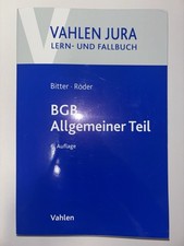 BGB Allgemeiner Teil (Vahlen