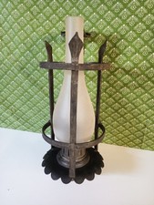 Alte Wand Lampe Eisen Ritter Gothic Vintage Shabby Look Wandlampe Leuchte Licht