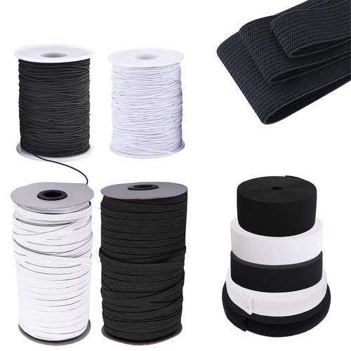 Flachgewebe elastisch schwarz