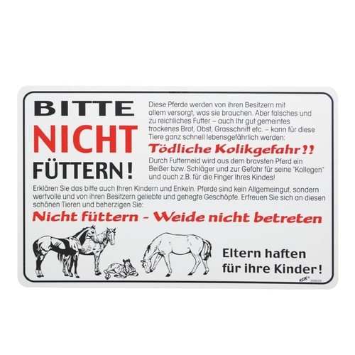 Verbotsschild pferdeweide - verbotsschild, "pferdeweide"