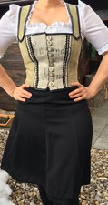 Damen Dirndl Trachten Anzug Anno Domini Leder Weste Rock Bluse   36/38 Top