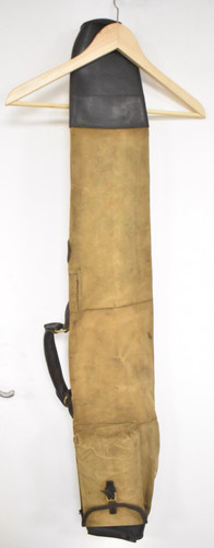 Vintage canvas leder - vintage, gewehr