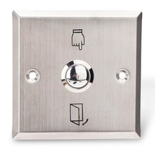 Blanko Edelstahl Klingelblende