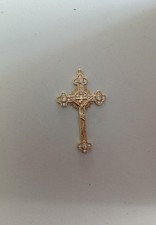 Kreuzanhänger Goldfarben mit