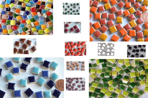 100 keramik mosaiksteine - 100,