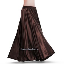 TMS Kaffee Satin Vollkreisrock