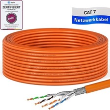 HB-DIGITAL 15m CAT 7 Netzwerkkabel LAN Kabel Verlegekabel Ethernet Installation