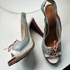 Schutz Sling Pumps High Heels Gr 37 Pin-up 60s 50s Rockabilly 