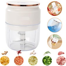 Elektrisch Zerkleinerer Mini Knobstampfer Universalzerkleinerer für Chilis, Obst