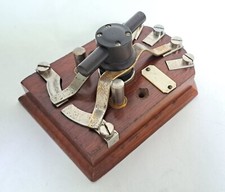 Telefon-Umschalter, 2-polig, Frankreich 1895, SOCIÉtÉ des TÉLÉLEPHONES, ATELIER