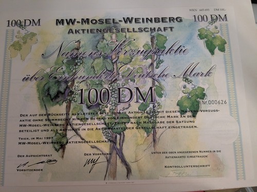 Mosel weinberg aktie - mw, ag